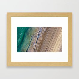 Sea Meets Sand Framed Art Print