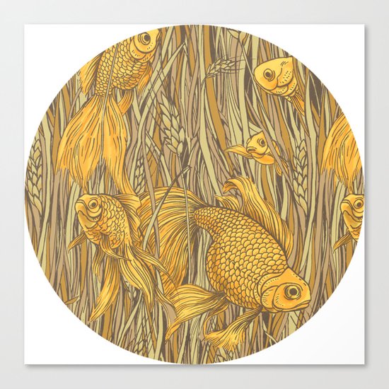 Goldfishes in the Rye Canvas Print