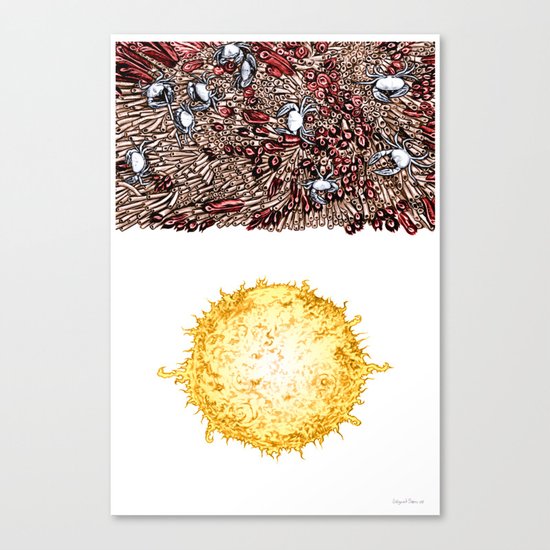 Life on the event horizon 3 Canvas Print