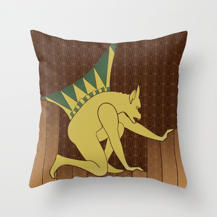 The Great Gargoyle Throw Pillow