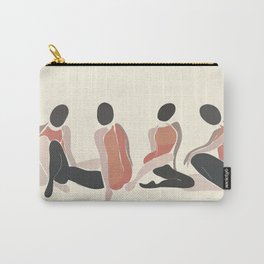 Woman Forms Carry-All Pouch