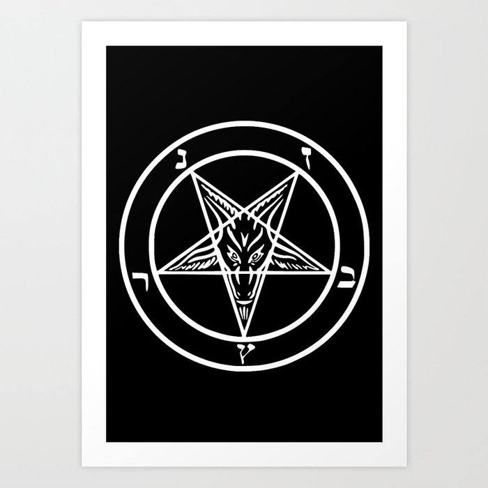 Ave Satanas (White) Art Print