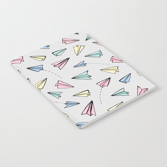 Paper Planes in Pastel Notebook