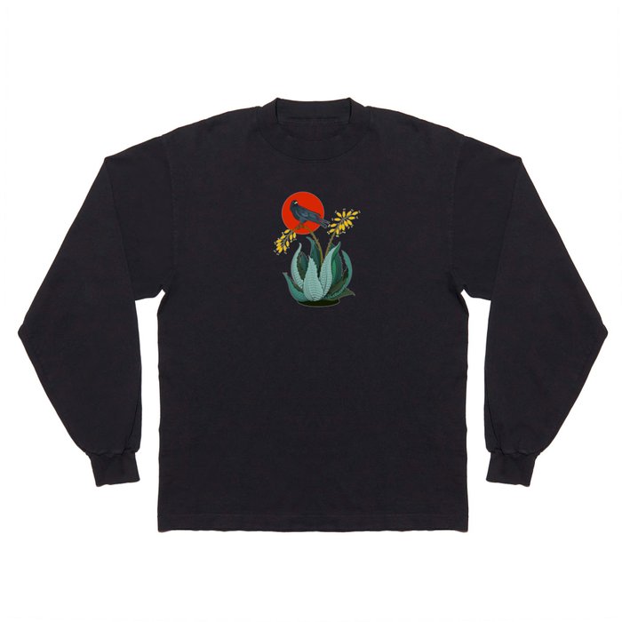  Agave Plant & Raven Long Sleeve T Shirt