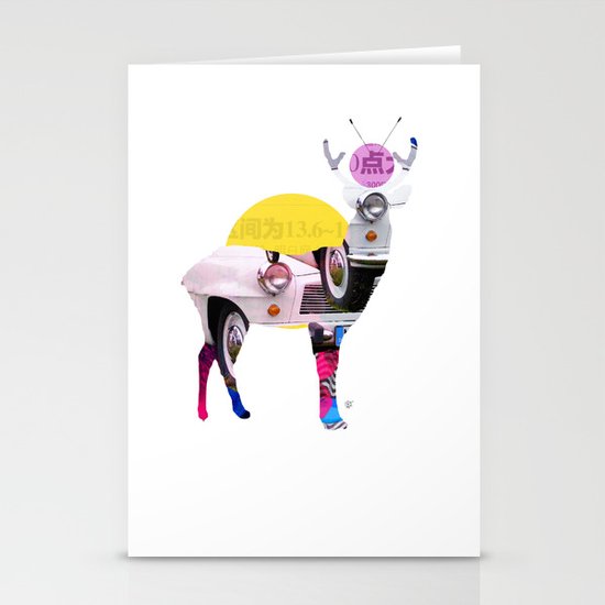 Deer Old Times Stationery Cards