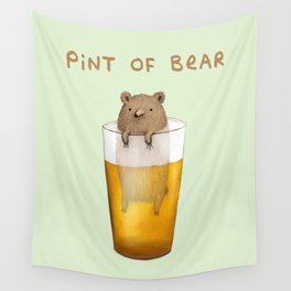 Pint of Bear Wall Tapestry