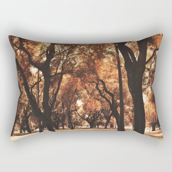 Through The Trees Rectangular Pillow