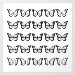 dark butterfly Art Print