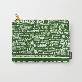 North Dakota Map  Carry-All Pouch