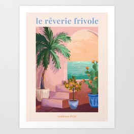Le Rêverie Frivole - Palm Art Print