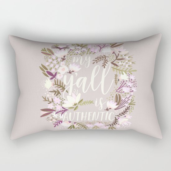 My Y'all is Authentic – Spring Palette Rectangular Pillow