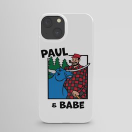 Paul Bunyan and Babe the Blue Ox iPhone Case
