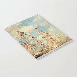 Yacht Basin at Trouville-Deauville by Eugene Boudin Notebook
