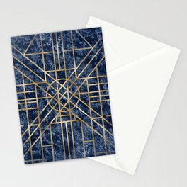 Art Deco design - velvet geo Stationery Card