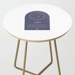 Libra Zodiac | Denim Arch Side Table