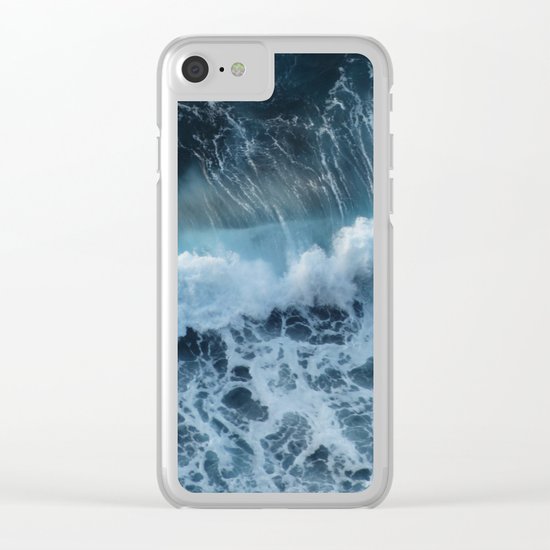 sea waves Clear iPhone Case
