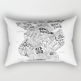 Brooklyn Map Rectangular Pillow
