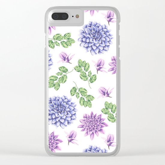 Lavender Garden Clear iPhone Case