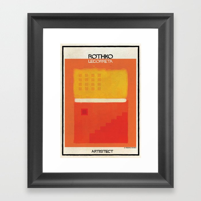 Rothko+legorreta Framed Art Print