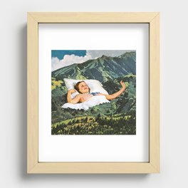Rising Mountain Recessed Framed Print