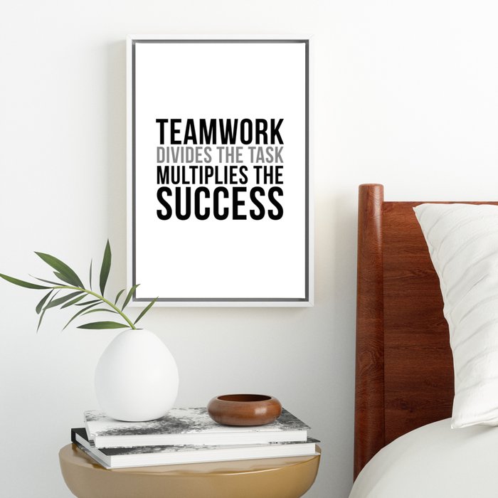 We Are A Team, Teamwork Quotes, Office Decor, Office Wall Art Throw Pillow  for Sale by Officedecor