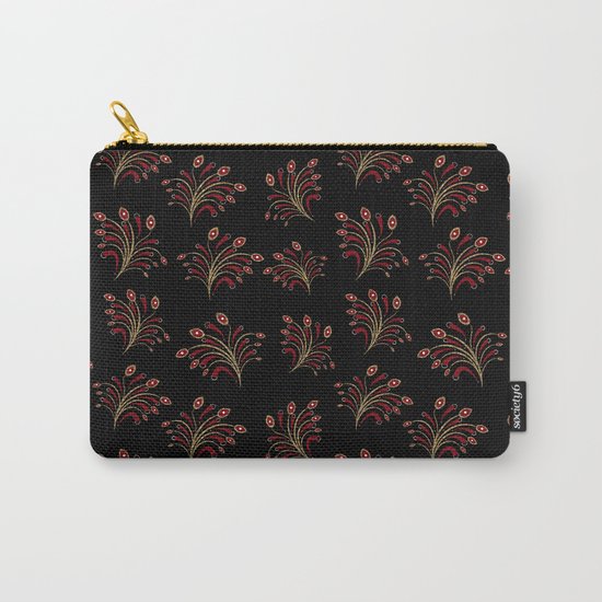 Golden red ornament seamless pattern Carry-All Pouch