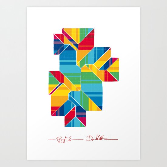 Colorful Roof Art Print