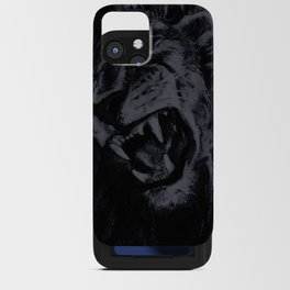 Panthera Leo Carboneum - Dark iPhone Card Case