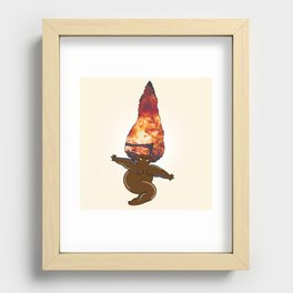 Fire Babe Recessed Framed Print