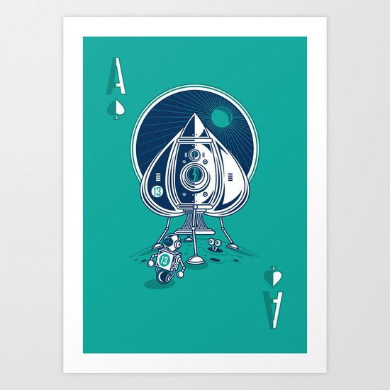 Ace of Spaces Art Print