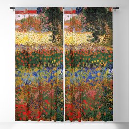 Garden in Bloom, Arles, Vincent van Gogh Blackout Curtain