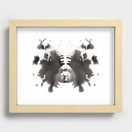 Rorschach test 1 Recessed Framed Print
