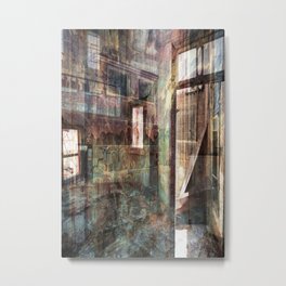 Broken Windows Metal Print | Places, Forgotten, Buildings, Abandoned, Dreamscapes, Art, Digital, Structures, Photomontage, Collage 
