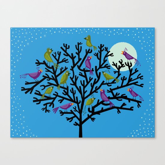 The Night Birds Canvas Print