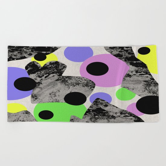 Pastels and Textures Beach Towel