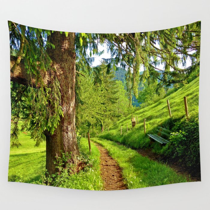 The Green Forest Wall Tapestry