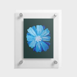 Retro blue Chicory flower Floating Acrylic Print
