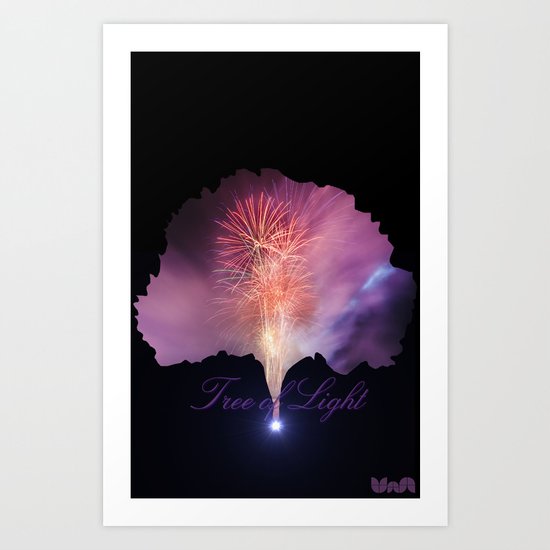 Tree of Light Art Print