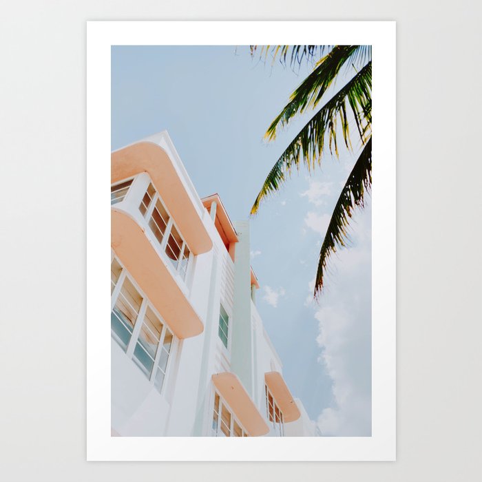 ocean drive / miami beach, florida Art Print
