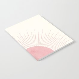 Pink Sunrise Boho Midcentury Notebook