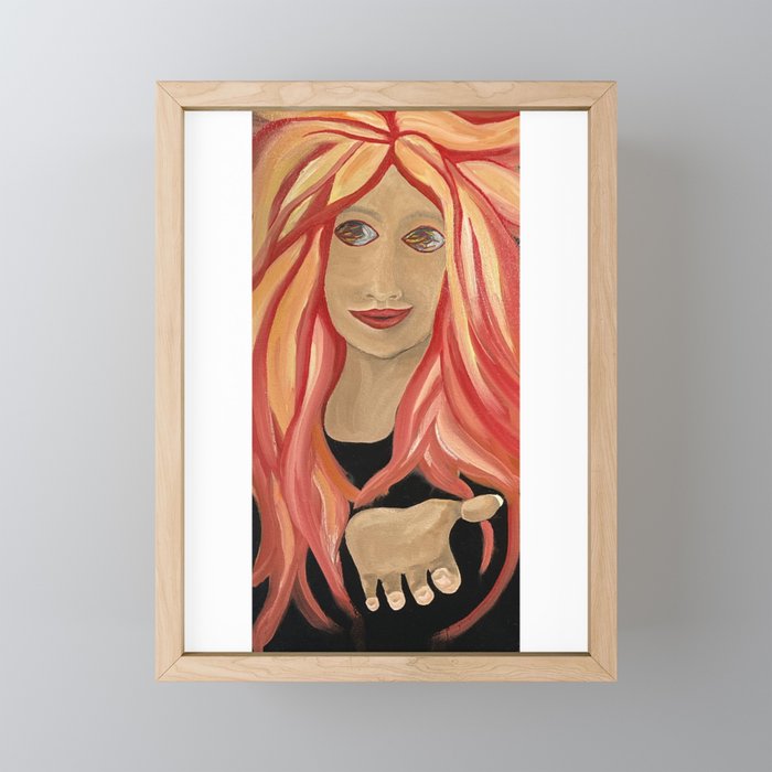 Fire Goddess Framed Mini Art Print
