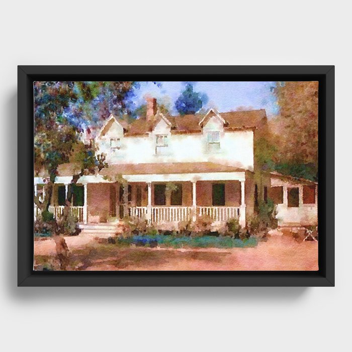 The Waltons House Framed Canvas