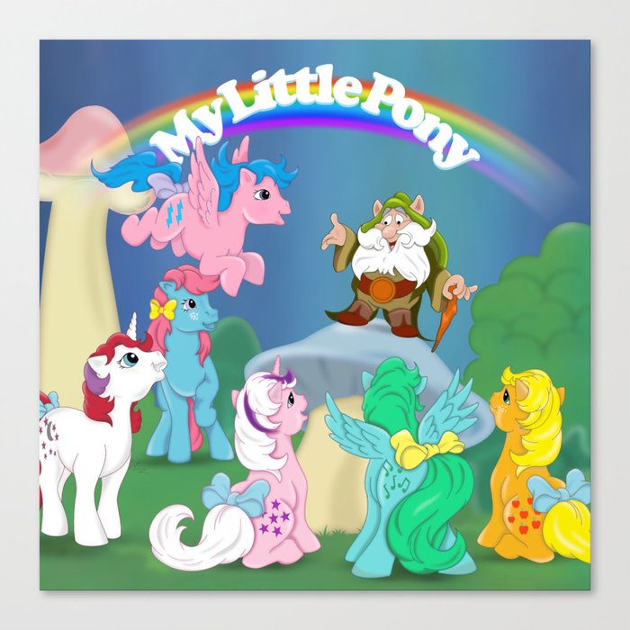 g1 My Little Pony Rescue at Midnight Castle version 2 (cast) Canvas ...