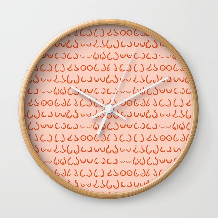 Boobs in all sizes Wall Clock by Dr Julius