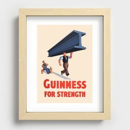 0010 - Guinness For Strength (Steel Beam) Poster Recessed Framed Print