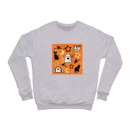 Painted Ghosts and Cats Crewneck Sweatshirt