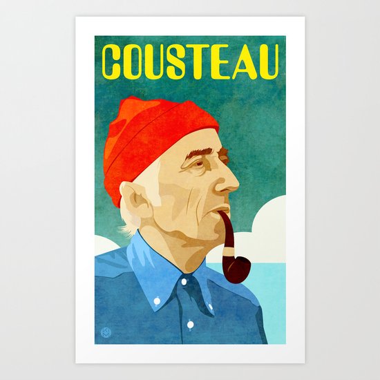 Jacques Cousteau Art Print