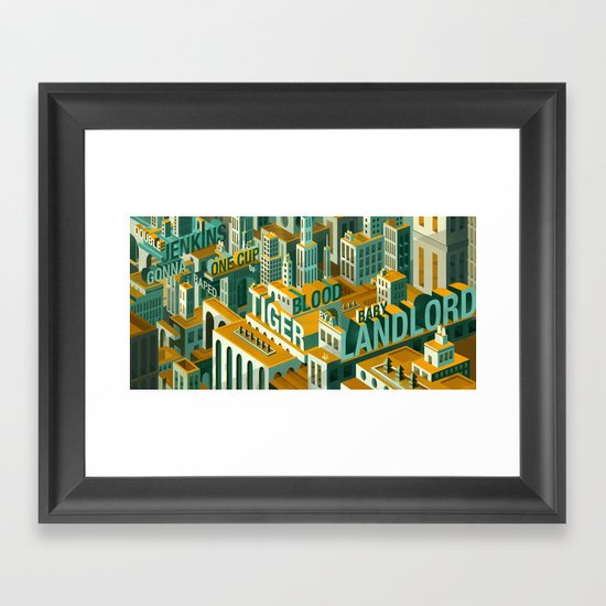 'Meme City' Framed Art Print