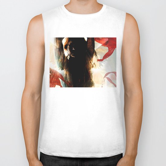 white dove Biker Tank