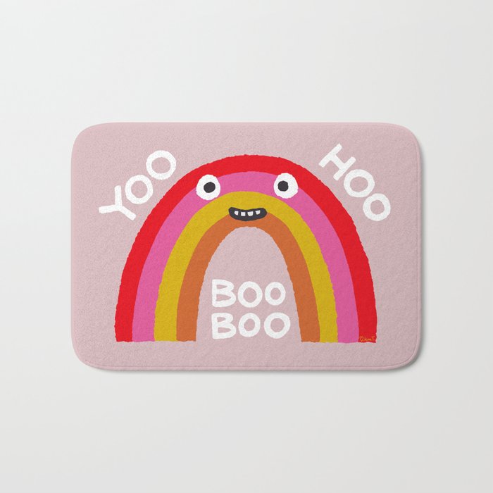 Rainbow Yoohoo Booboo - Pinky Swear Pink Bath Mat